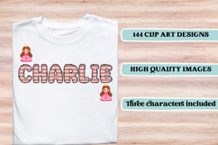 Nautical Princess png alphabet, princess letters doodle Product Image 6