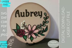 Maya Floral Laser svg, Nursery Glowforge Laser svg Product Image 3