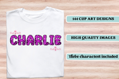 Animal Skin Alphabet png clipart, Texture letters doodle Product Image 6