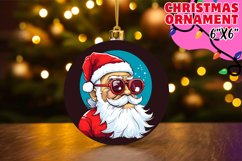 Winter Wonders: Santa Claus Circle Sublimation Product Image 1