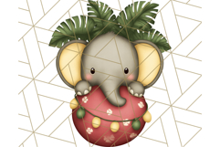 Safari Christmas PNG Clipart, Cute Jungle Animal Art Product Image 4