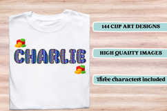 Lego toy Alphabet png clipart, build it letters doodle Product Image 6