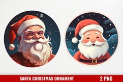 Santa Claus Ornament Clipart, Christmas Santa Ornaments PNG Product Image 1