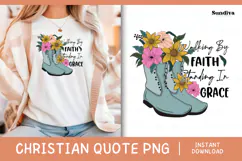 Christian Quote Sublimation - Faith Saying | In Grace Product Image 1