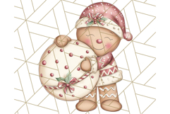 Gingerbread People Clipart, Cute Cookie PNG Illustrations Product Image 4