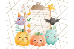 Halloween Costume Parade Clipart PNG with Monsters Clip Art Product Image 4