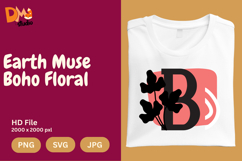 Earth Muse Boho Floral Monogram Product Image 1