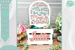 Will you be my Maid of honor Crate Glowforge laser cut file Product Image 1