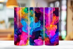 3D Galactic Burst Tumbler Wrap | 20 oz Skinny Tumbler Wrap Product Image 3