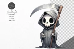 Halloween clipart, Grim reaper clipart, Death clipart Product Image 1