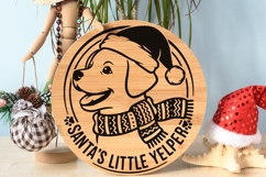 Santa’s Little Yelper Svg, Funny Dog Lover Christmas Svg. Product Image 9