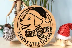 Santa’s Little Yelper Svg, Funny Dog Lover Christmas Svg. Product Image 9