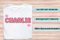 Makeup Alphabet png clipart, makeup beauty letters doodle Product Image 6