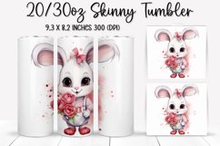 Valentine&#039;s Day Skinny Tumbler - Sublimation Tumbler Design Product Image 1