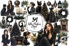 Gothic Christmas Clipart Product Image 1