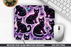 Halloween Cat Mouse Pad Sublimation, Halloween Mouse Pad PNG Product Image 1