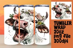 Funny Farm Cow Tumbler Sublimation - 20oz Product Image 1