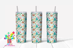 Merry Christmas Skinny tumbler Sublimation #12 Product Image 1