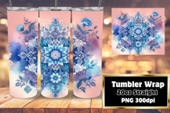 Sublimation Graphics for 20oz Tumblers , Watercolor Patter Product Image 1