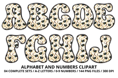 Graduation Alphabet png clipart, graduation letters doodle Product Image 2