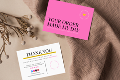 Thank You Card Template Canva Editable Design Small Business Product Image 2