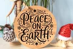 Peace On Earth Svg, Religious Christmas Svg, Faith Svg. Product Image 9