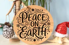 Peace On Earth Svg, Religious Christmas Svg, Faith Svg. Product Image 9