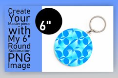 Luminous Neon Pattern Circle Design Sublimation Keychain Product Image 1
