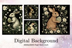 Easter Bunny Background Backdrop Rabbit Wallpaper Wall Art Product Image 1