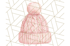 Watercolor Winter Hats and Scarves Clipart PNG Product Image 4