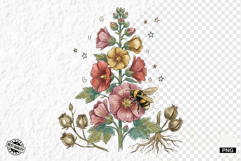1920 Botanical Summer Wildflowers Clipart Product Image 1