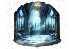 Dark Enchanted Princesses, Gothic Fairy Tale Clipart PNG Product Image 4