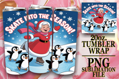 JOYFUL ESCAPES 20oz TUMBLER WRAP, Funny Santa Product Image 1