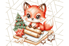 Christmas Baking Critters PNG Clipart, Cute Animals Holiday Product Image 4
