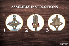 3D Nativity Scene Ornament Laser Cut | Glowforge | SVG Product Image 3