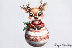 Christmas deer Reindeer clipart Bundle PNG Product Image 13