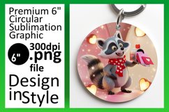Whimsical Circle Design Car Coaster , Valentines Product Image 1