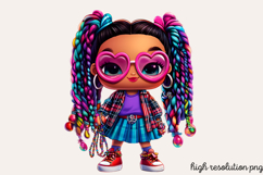Black Girl Png Afro Kids Clipart PNG Product Image 1