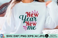 Happy New Year SVG Design, New Year SVG, New Year design Product Image 1