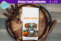 Skeleton Kitchen Towel Sublimation Product Image 1