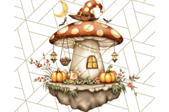 Halloween Fairy House Clipart PNG, Spooky Cottage Art Product Image 4