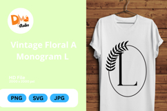 Vintage Floral Monogram Product Image 1