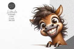 Horse clipart, Animals clipart, Nursery clipart Product Image 1
