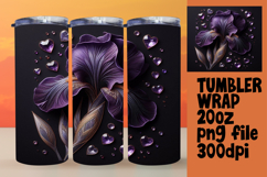 20oz Sublimation Template for Creatives , 3D Flower Product Image 1