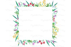 Watercolor wedding frame clipart #w171 Product Image 10