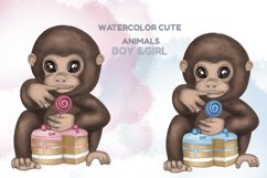 Baby animals watercolor bundle clipart. Sublimation baby Product Image 15
