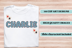 Alice in Wonderland Alphabet png, wonderland letters doodle Product Image 6