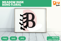 Meadow Dusk Boho Floral Monogram Product Image 1
