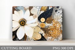 Flowers Cutting Board. Floral Cutting Board Sublimation Product Image 1