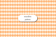Peach Harlequin Diamond Seamless Pattern Vintage Texture Art Product Image 1